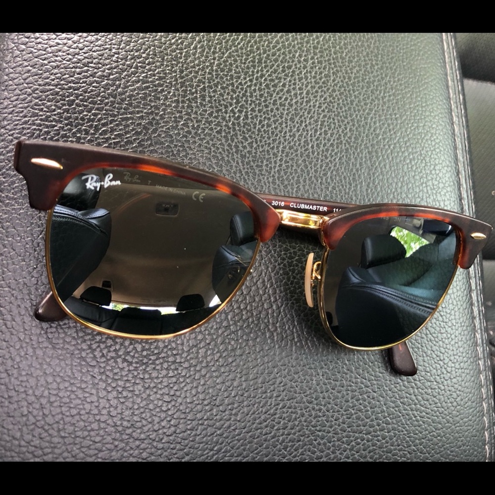 Ray-ban clubmaster tinted sunglasses